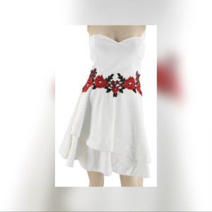 Fit & Flare Strapless Dress